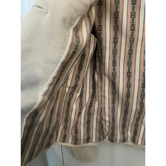 GAP Vintage Corduroy Lined Blazer Jacket US 6 Cream Y2K ASO Hermione Granger - Picture 9 of 9
